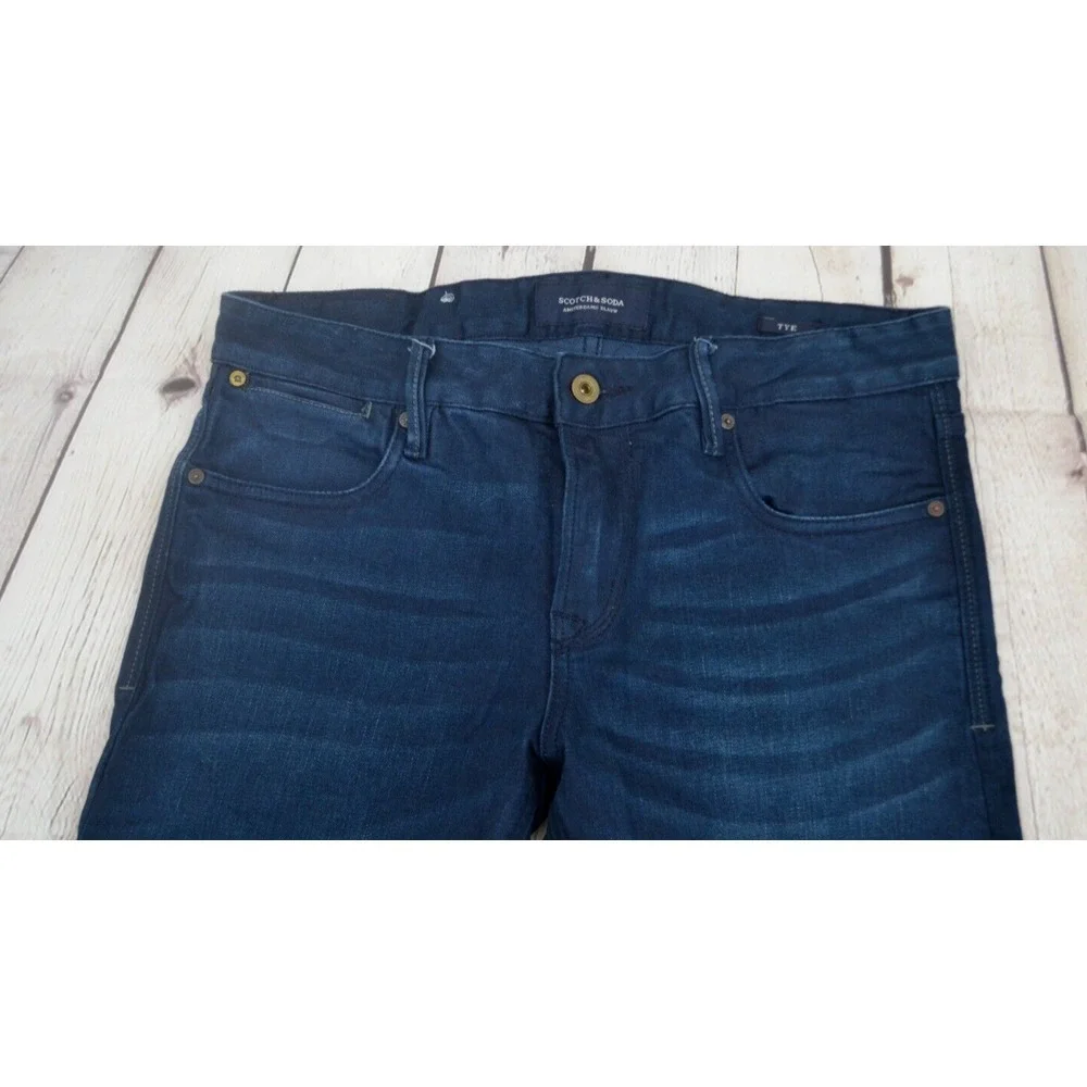 SCOTCH & SODA Men's Tye Slim Leg Denim Jeans SIZE 31/28 Dark Wash